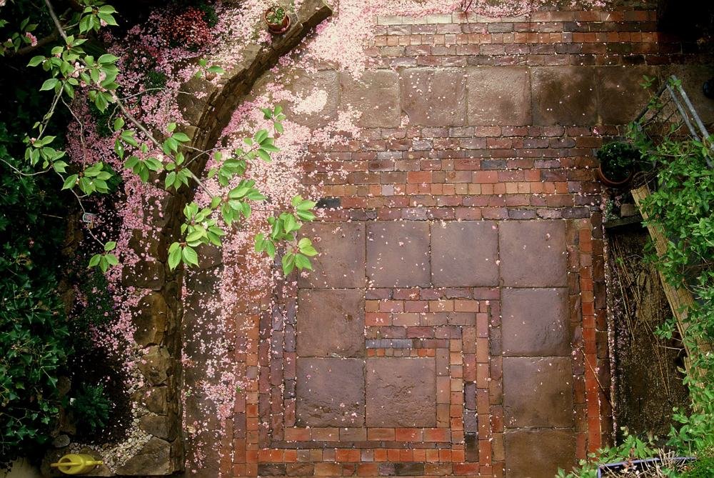 Individuelle Terrassenpflasterung, Draufsicht